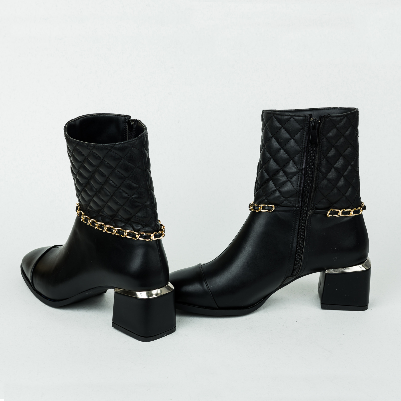 Women ankle boots B283 - BLACK