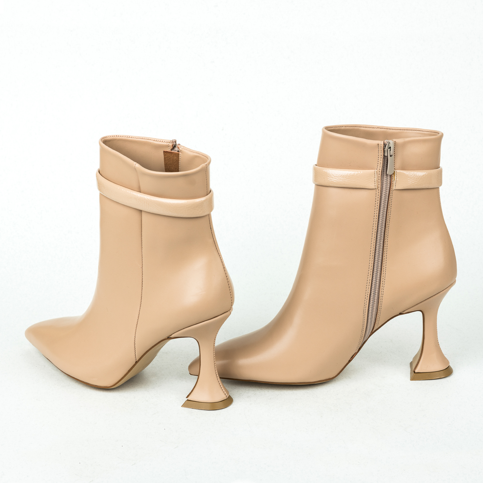 Women ankle boots B285 - BEIGE