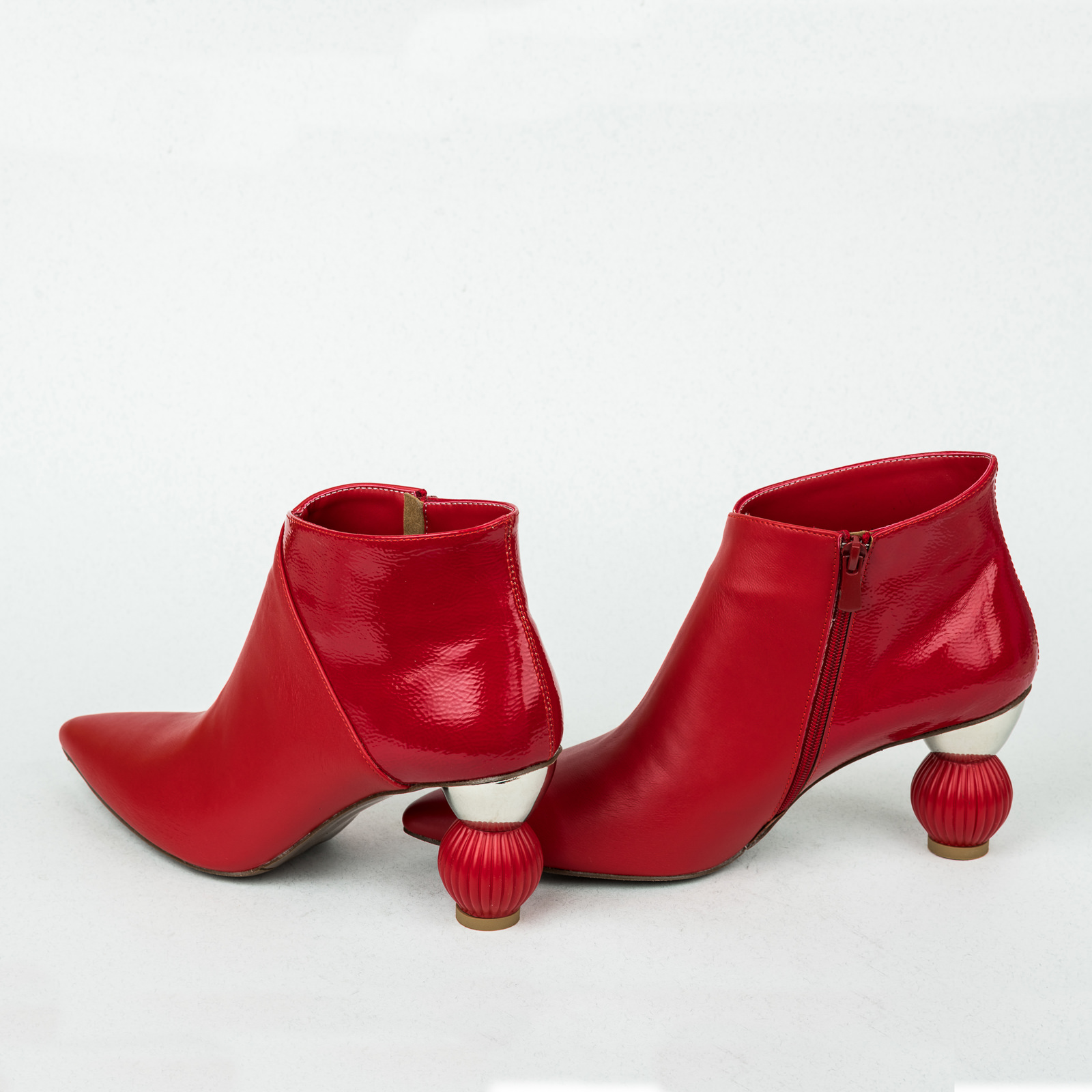 Women ankle boots B287 - RED