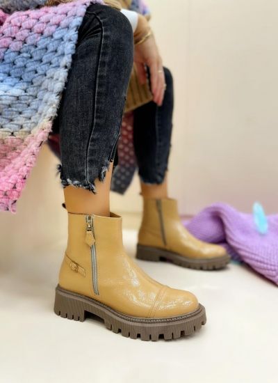 Women ankle boots AMULYA - BEIGE