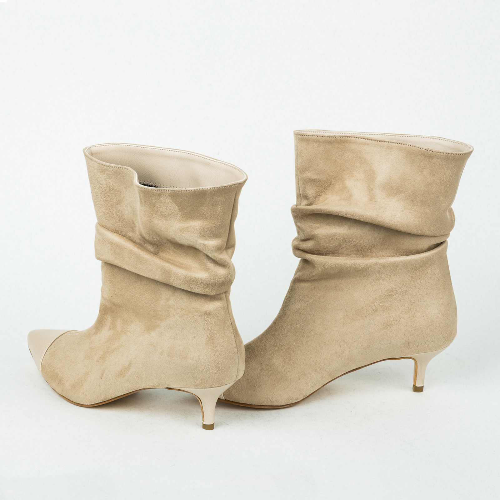 Women ankle boots B238 - LIGHT BEIGE