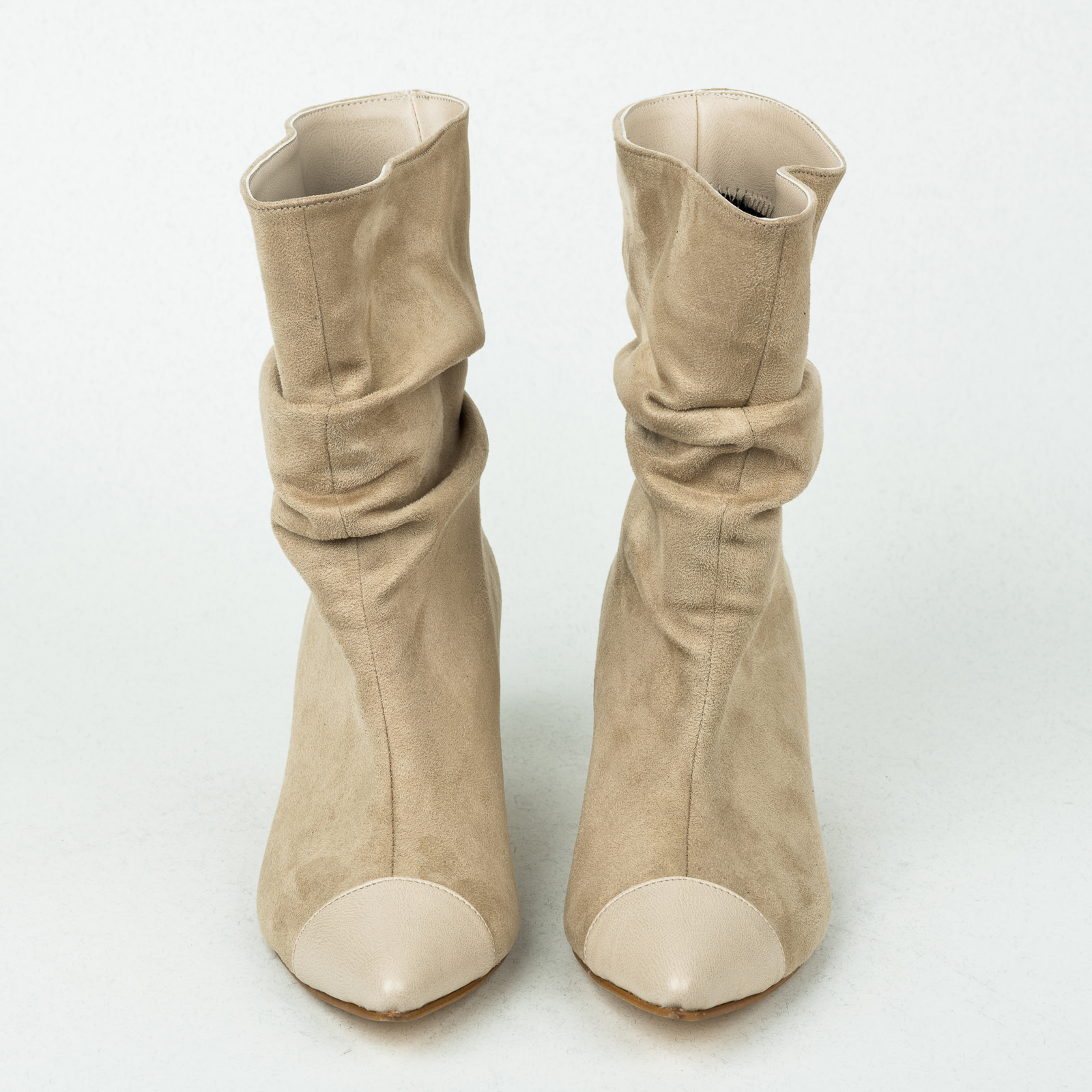 Women ankle boots B238 - LIGHT BEIGE