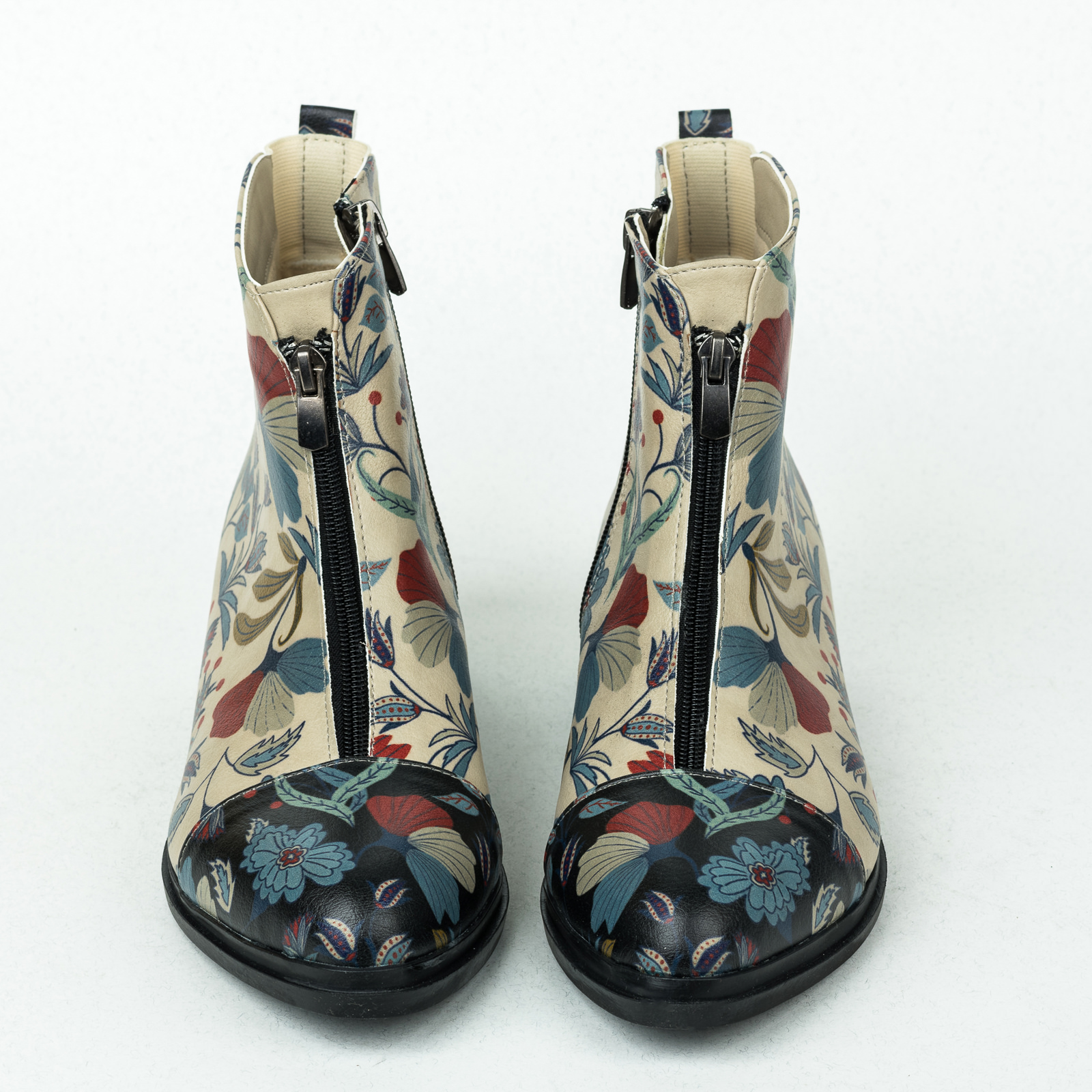 Women ankle boots B021 - BEIGE