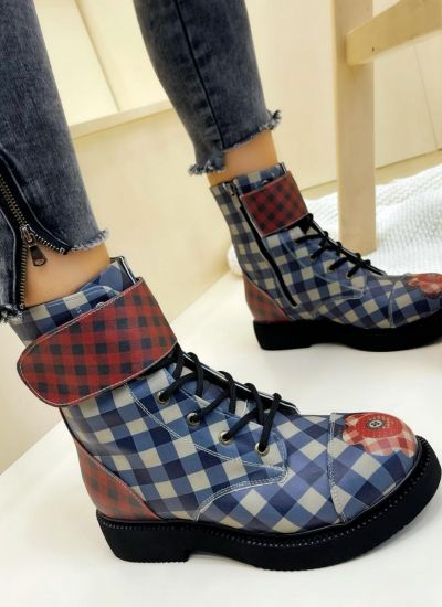 Women ankle boots B299 - BLUE