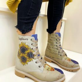 Women ankle boots DEVON - BEIGE