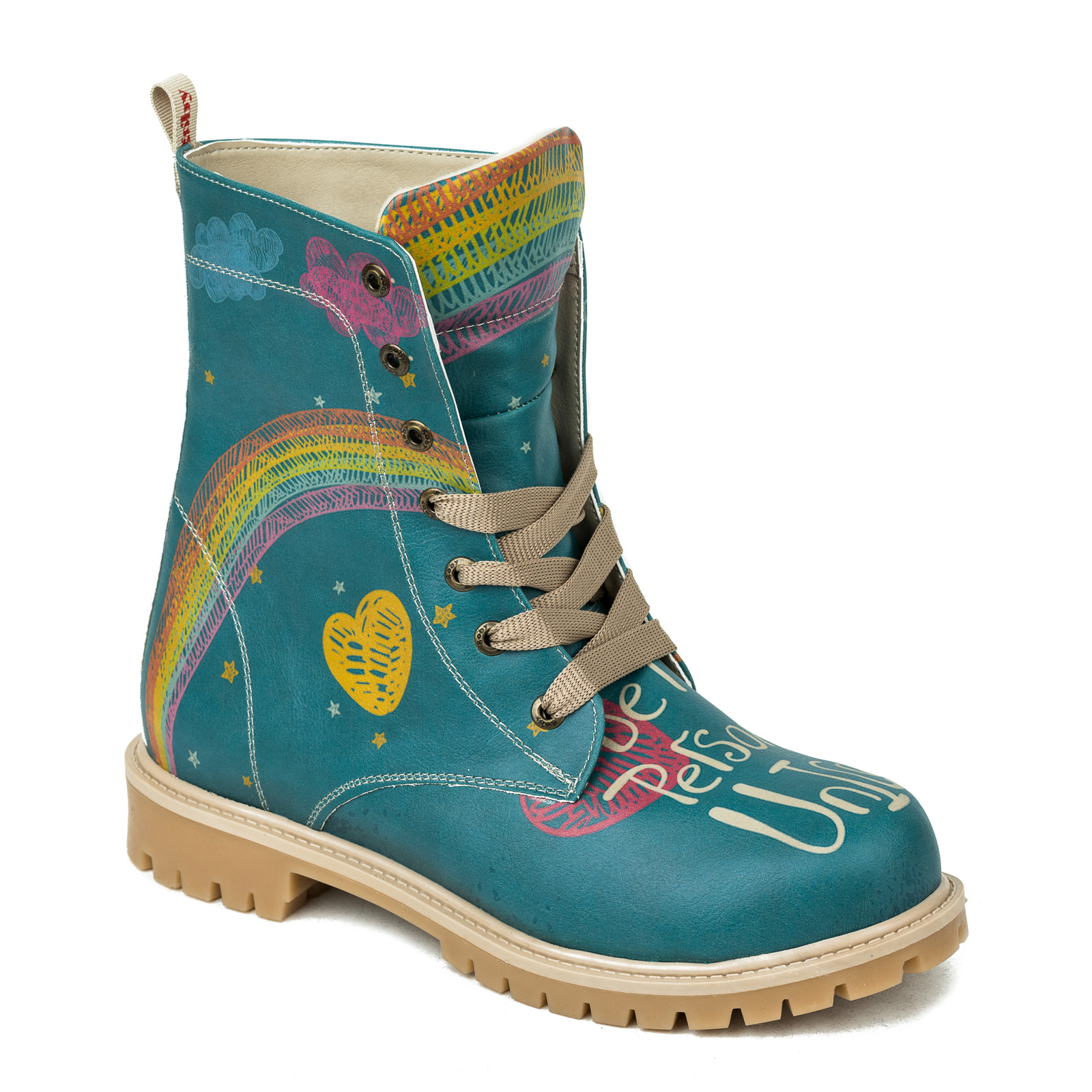 Women ankle boots B025 - BLUE