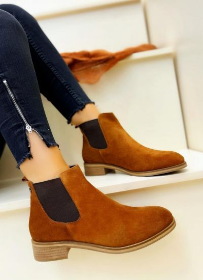 Leather ankle boots JOULES - CAMEL