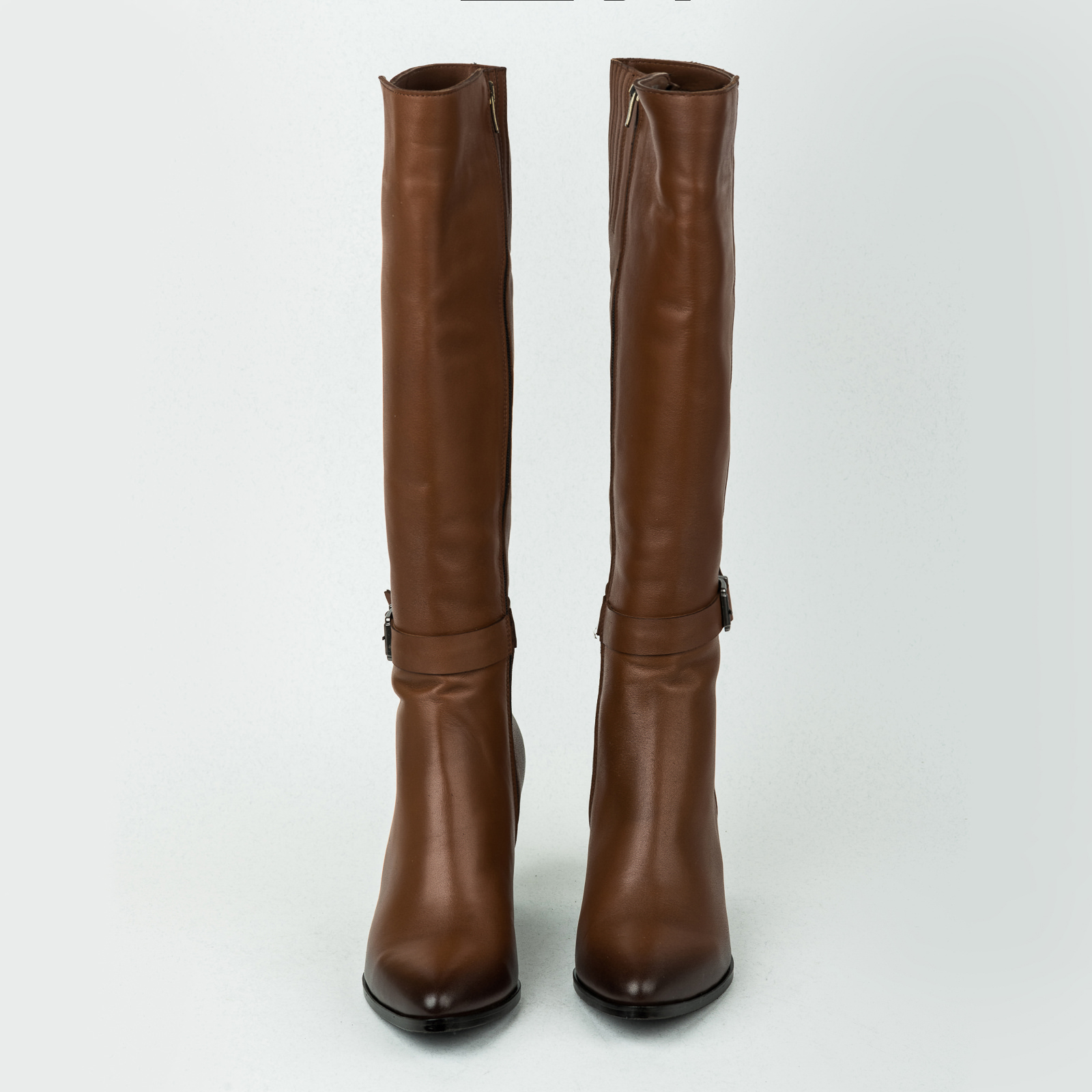 Leather boots B097 - CAMEL