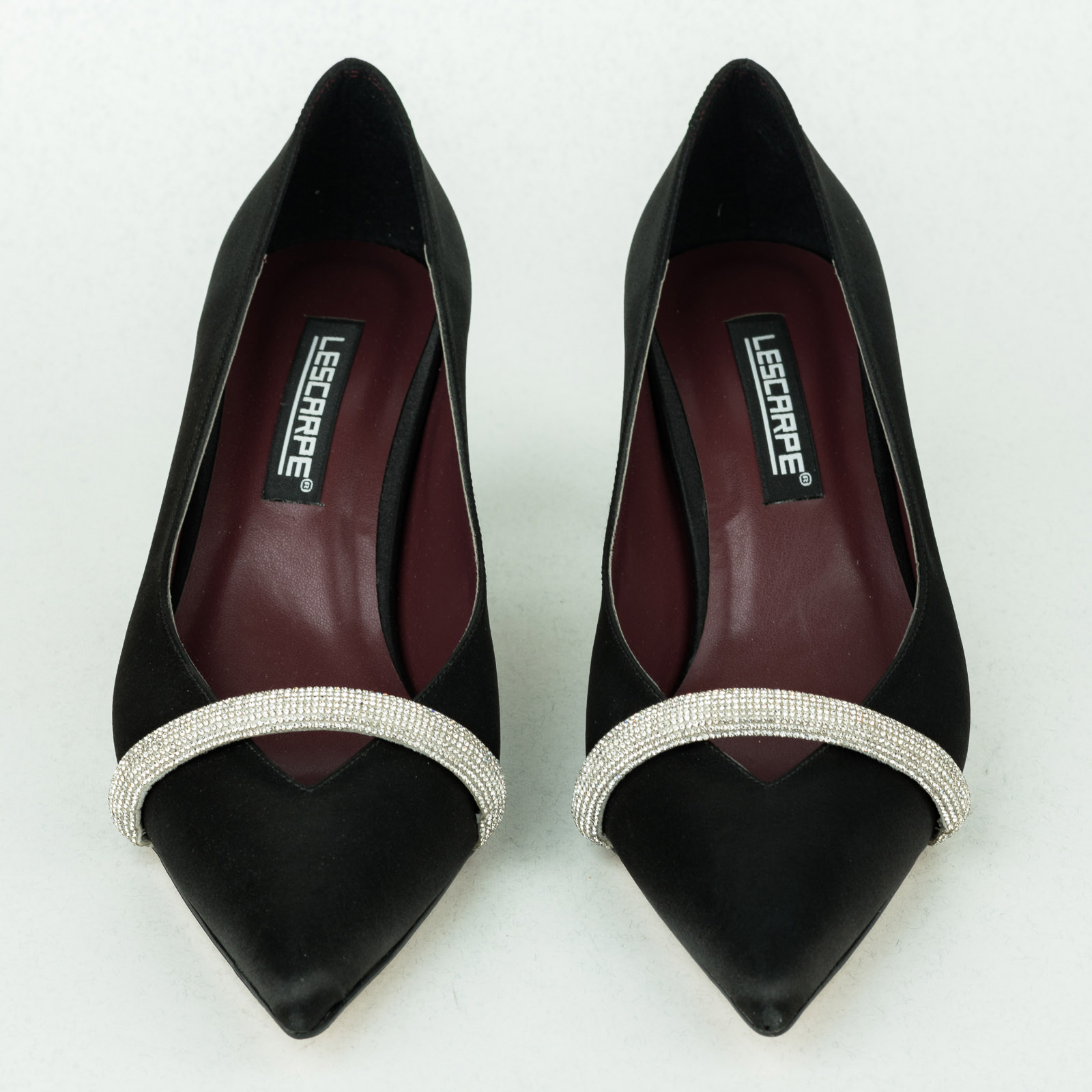 Stilettos and high-heels DERYN SATIN - BLACK