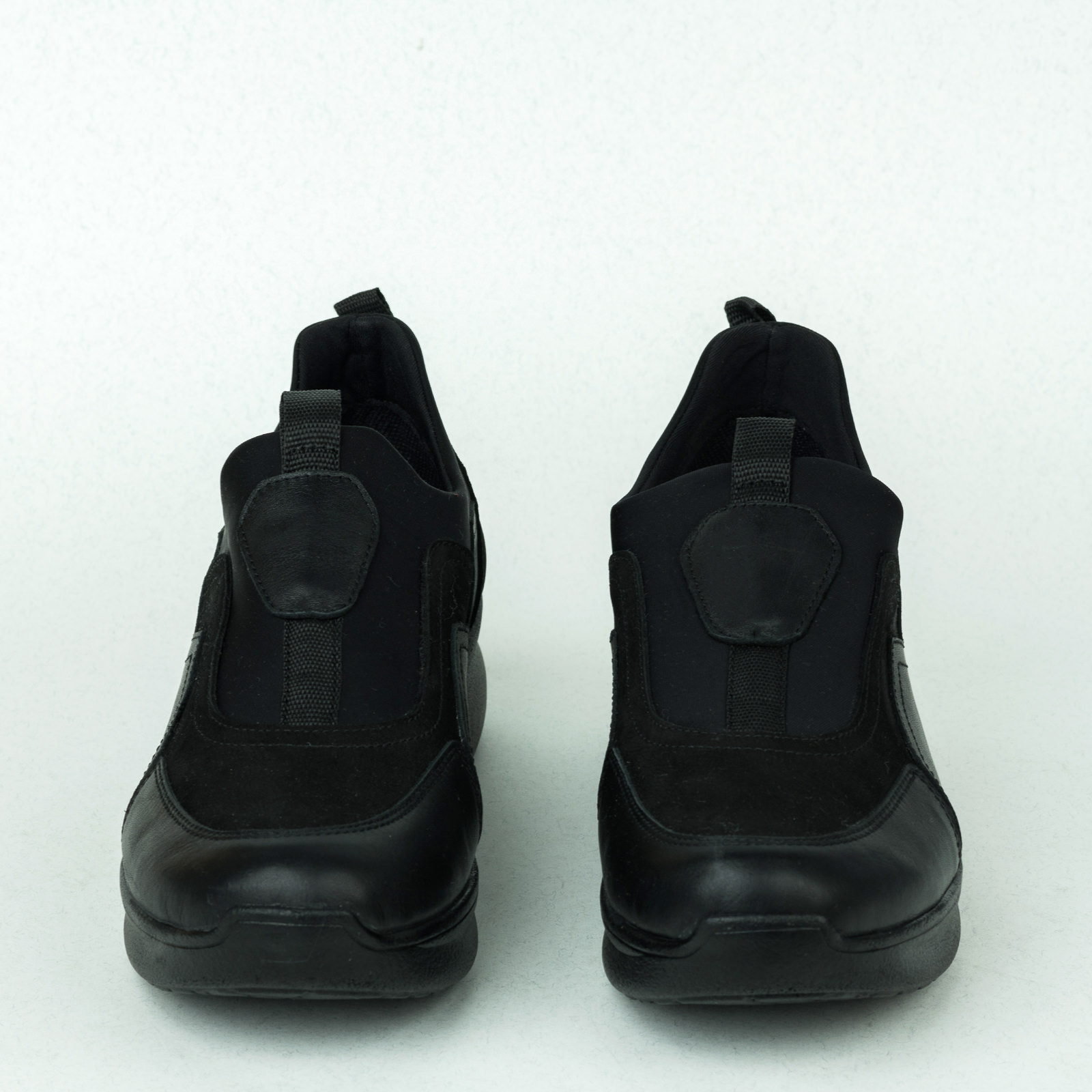 Bőr sportcipő és tornacipő B273 - FEKETE