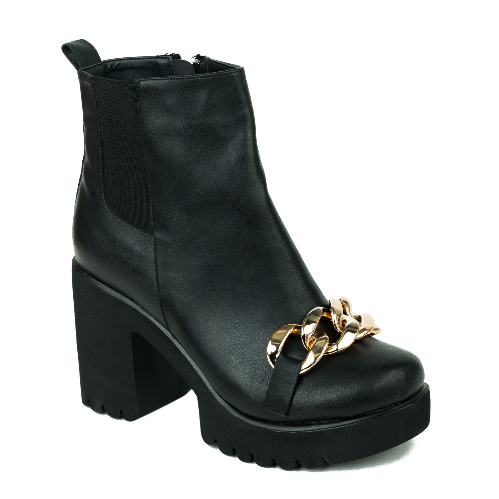 Women ankle boots B354 - BLACK