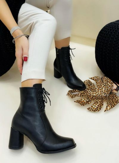 Women ankle boots B359 - BLACK