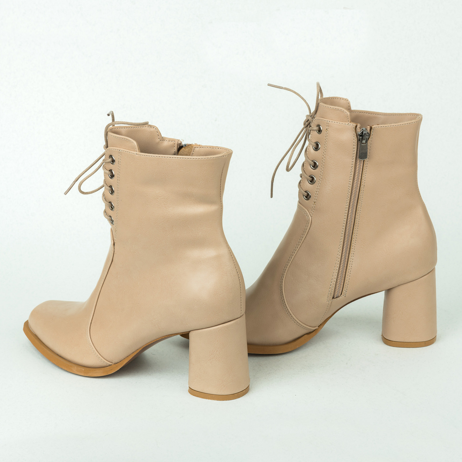 Women ankle boots B359 - BEIGE