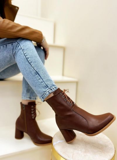 Women ankle boots B359 - CAMEL