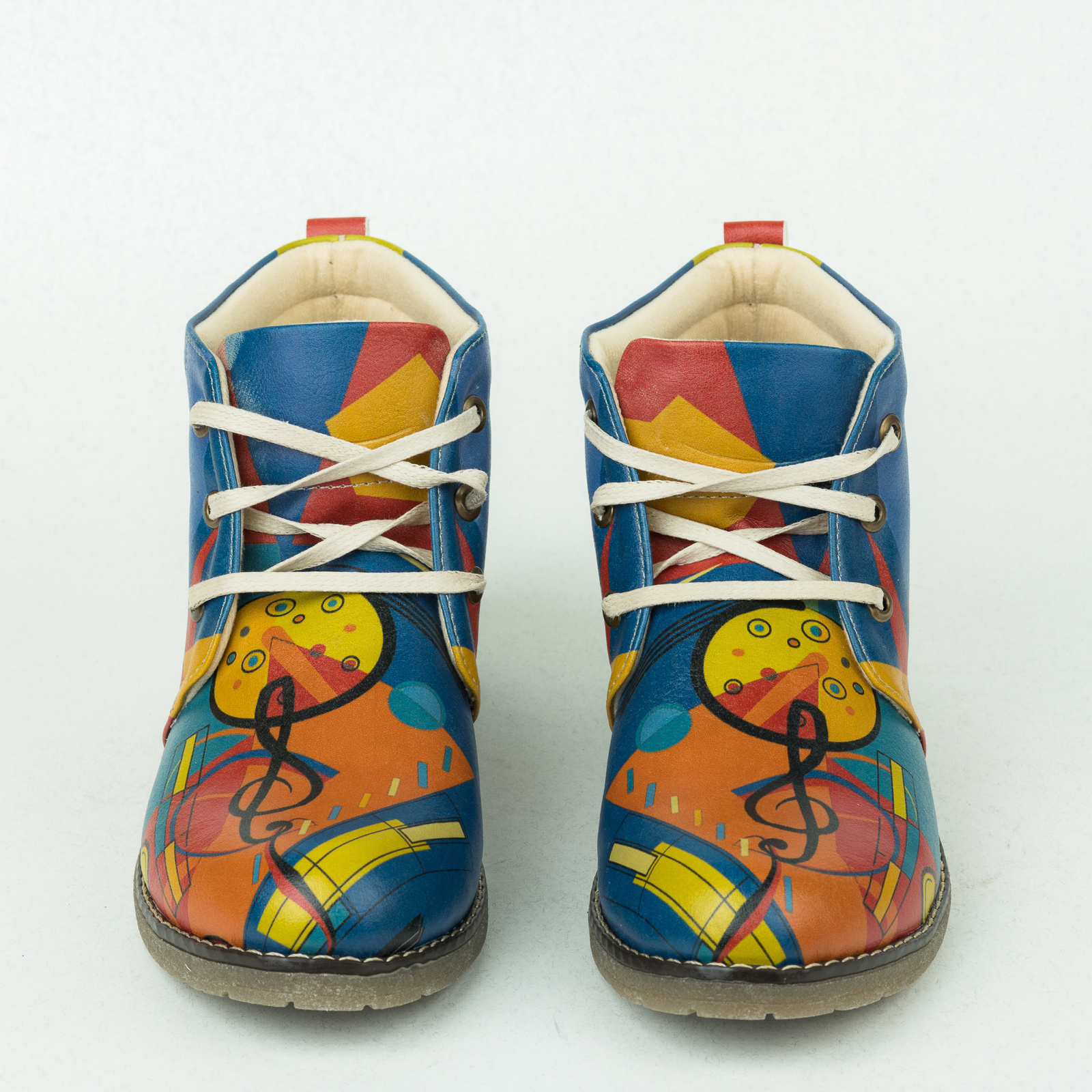 Women ankle boots B019 - BLUE