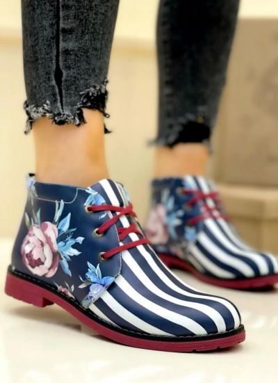 Women ankle boots B364 - NAVY