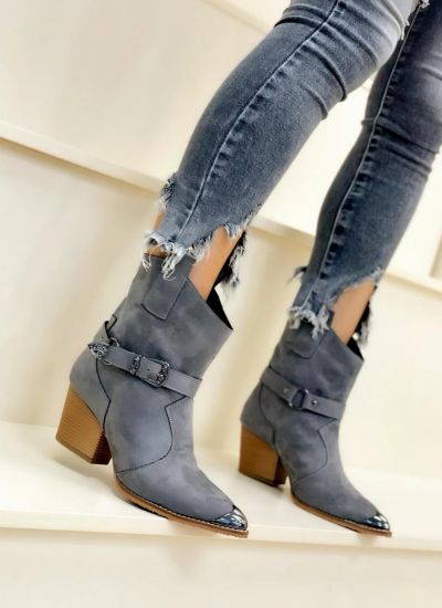 Women ankle boots B409 - GREY