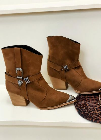 Women ankle boots B369 - CAMEL