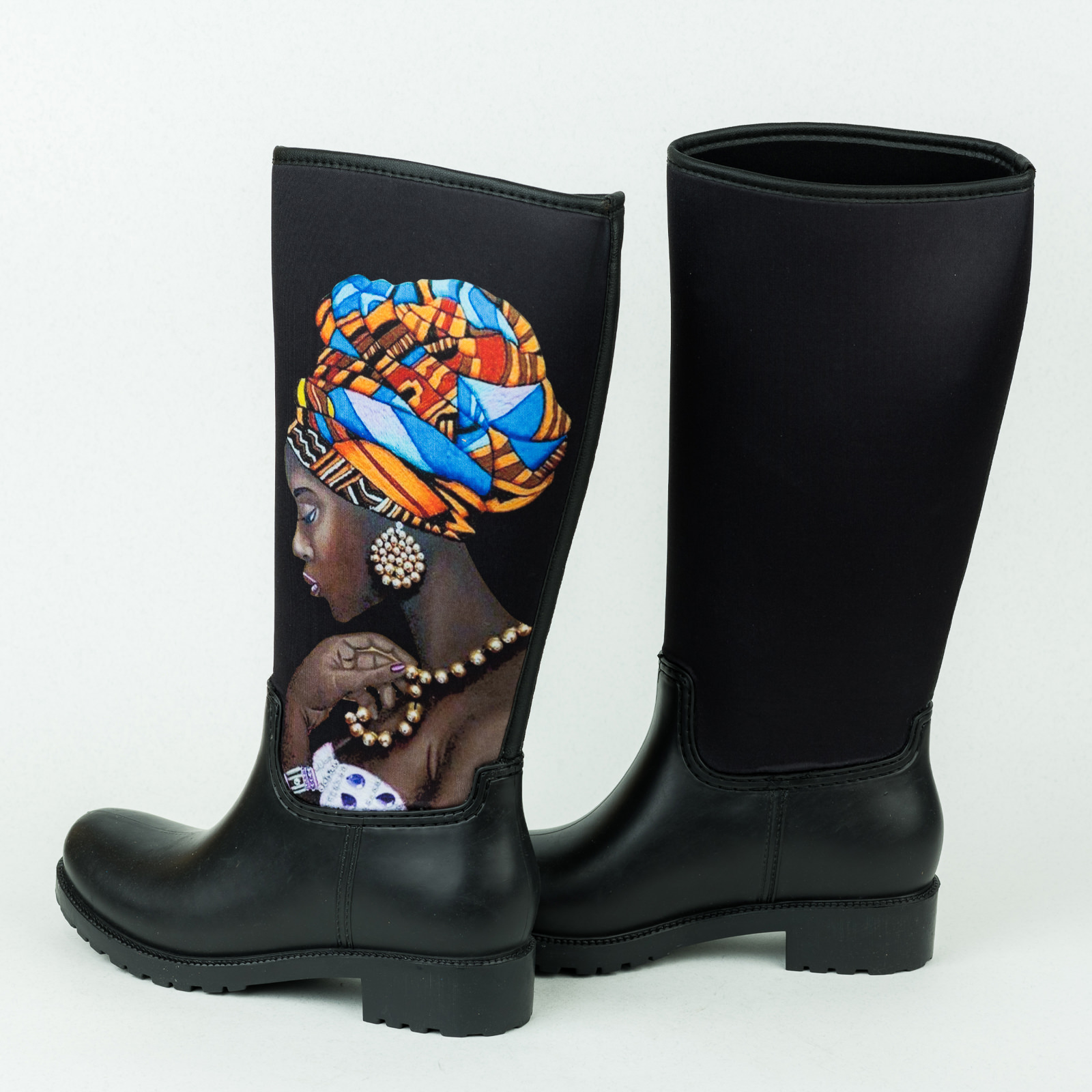 Waterproof boots B389 - BLACK