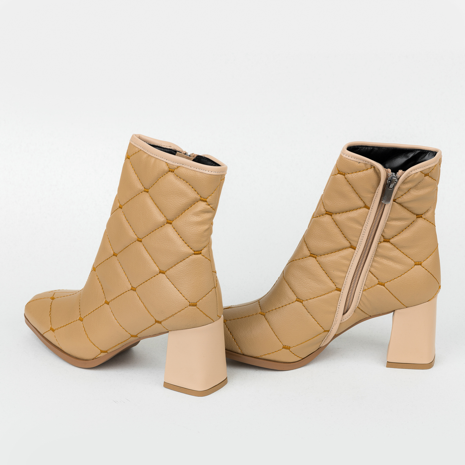 Women ankle boots B404 - BEIGE