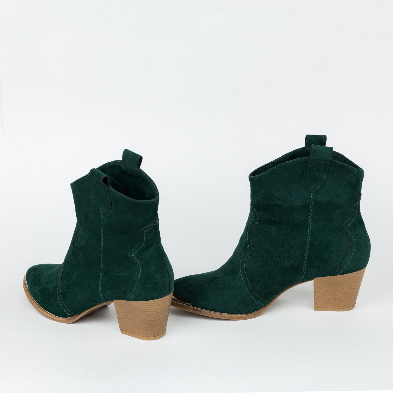 Women ankle boots B407 - GREEN
