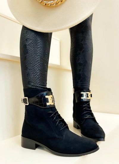 Women ankle boots B412 - BLACK