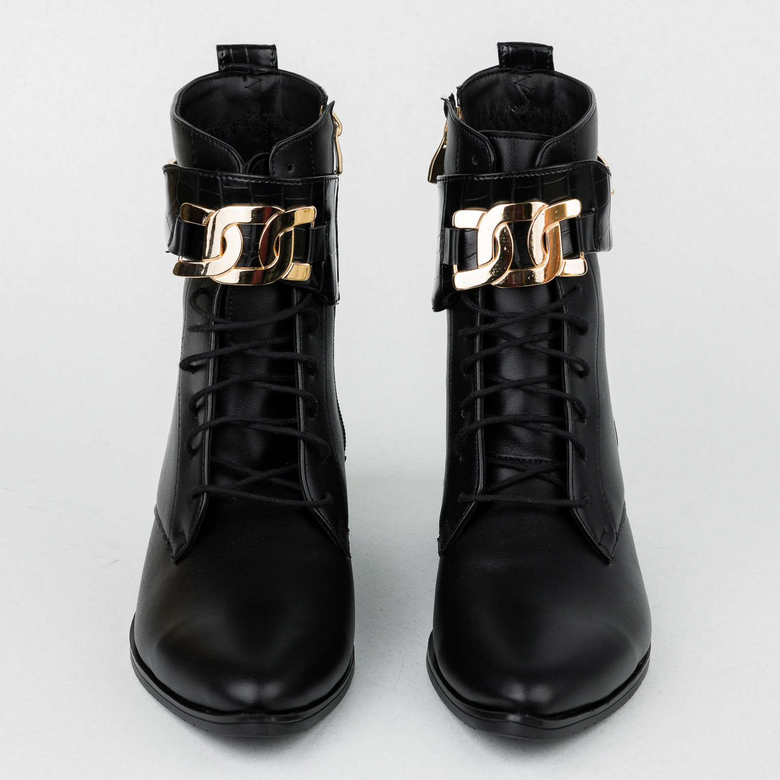 Women ankle boots B413 - BLACK