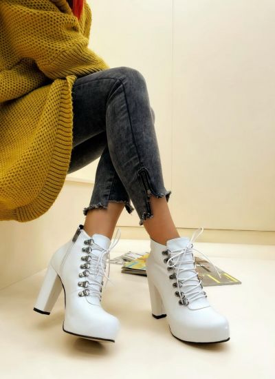 Women ankle boots VIJETA - WHITE