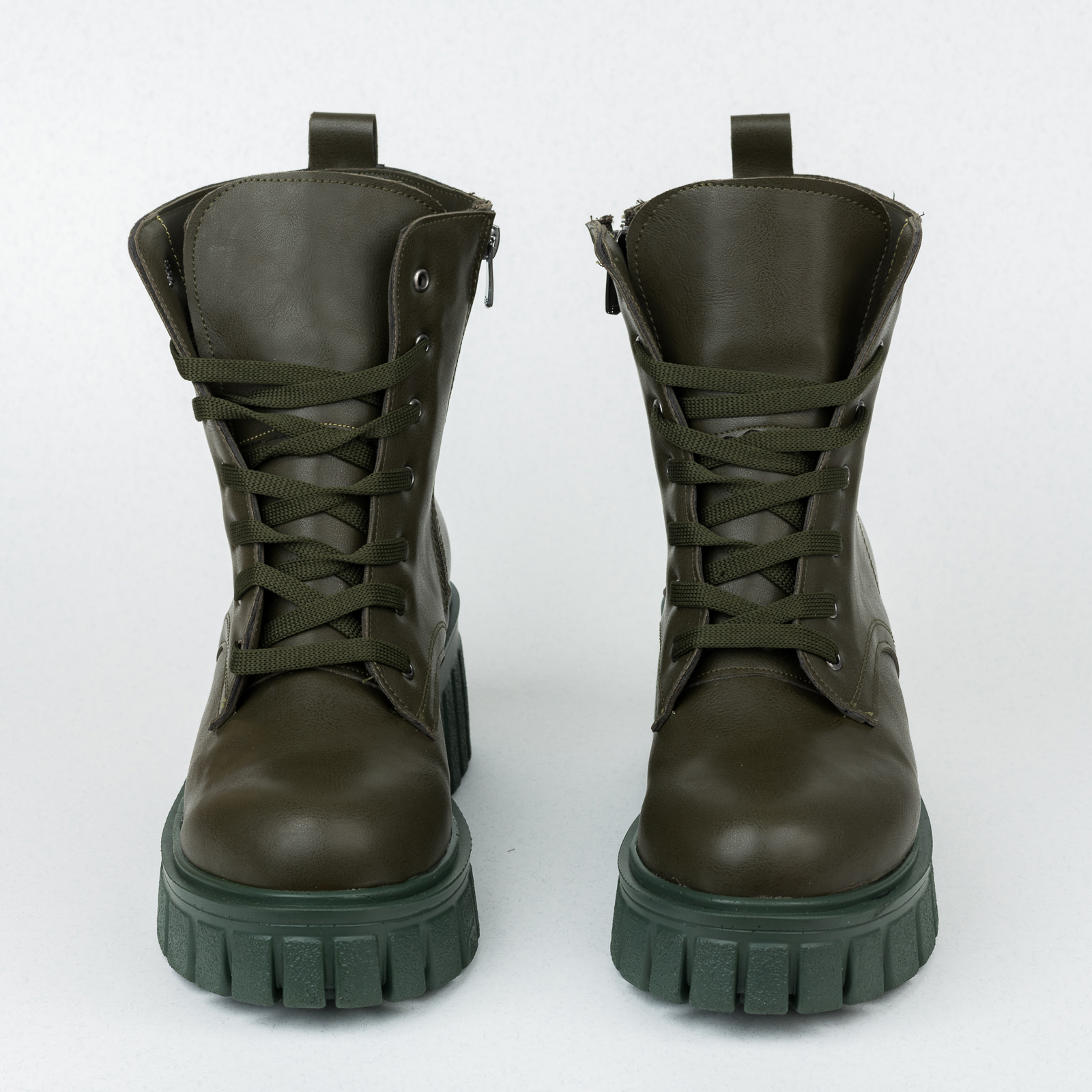Women ankle boots B192 - DARK GREEN