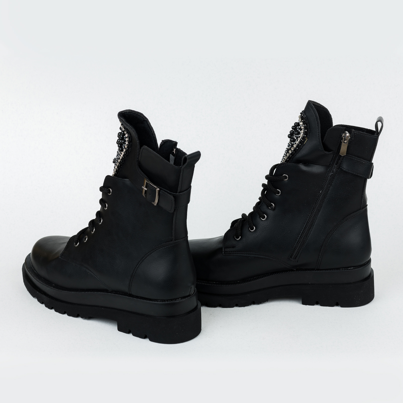Women ankle boots B423 - BLACK