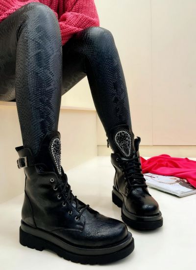 Women ankle boots B423 - BLACK