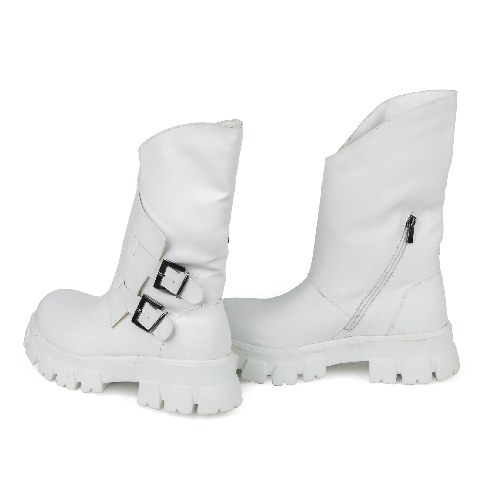 Women ankle boots B425 - WHITE