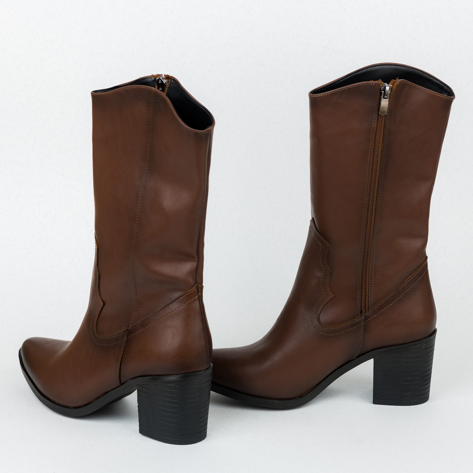 Women ankle boots B429 - BROWN