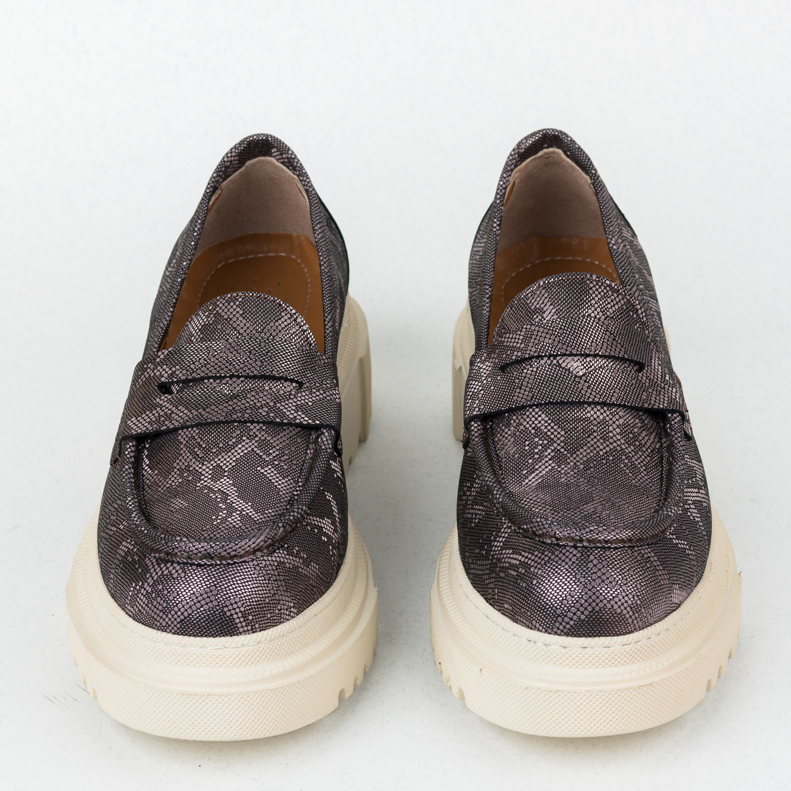 Leather shoes & flats B468 - GRAFIT