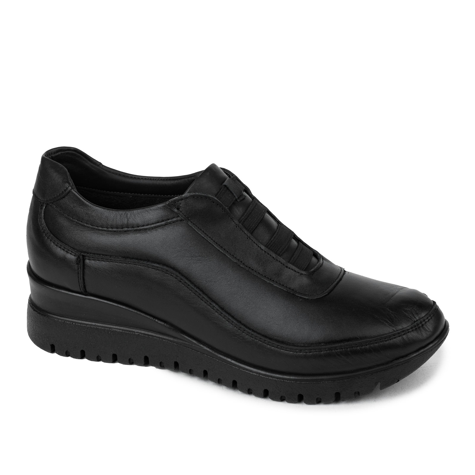 Leather shoes & flats B471 - BLACK