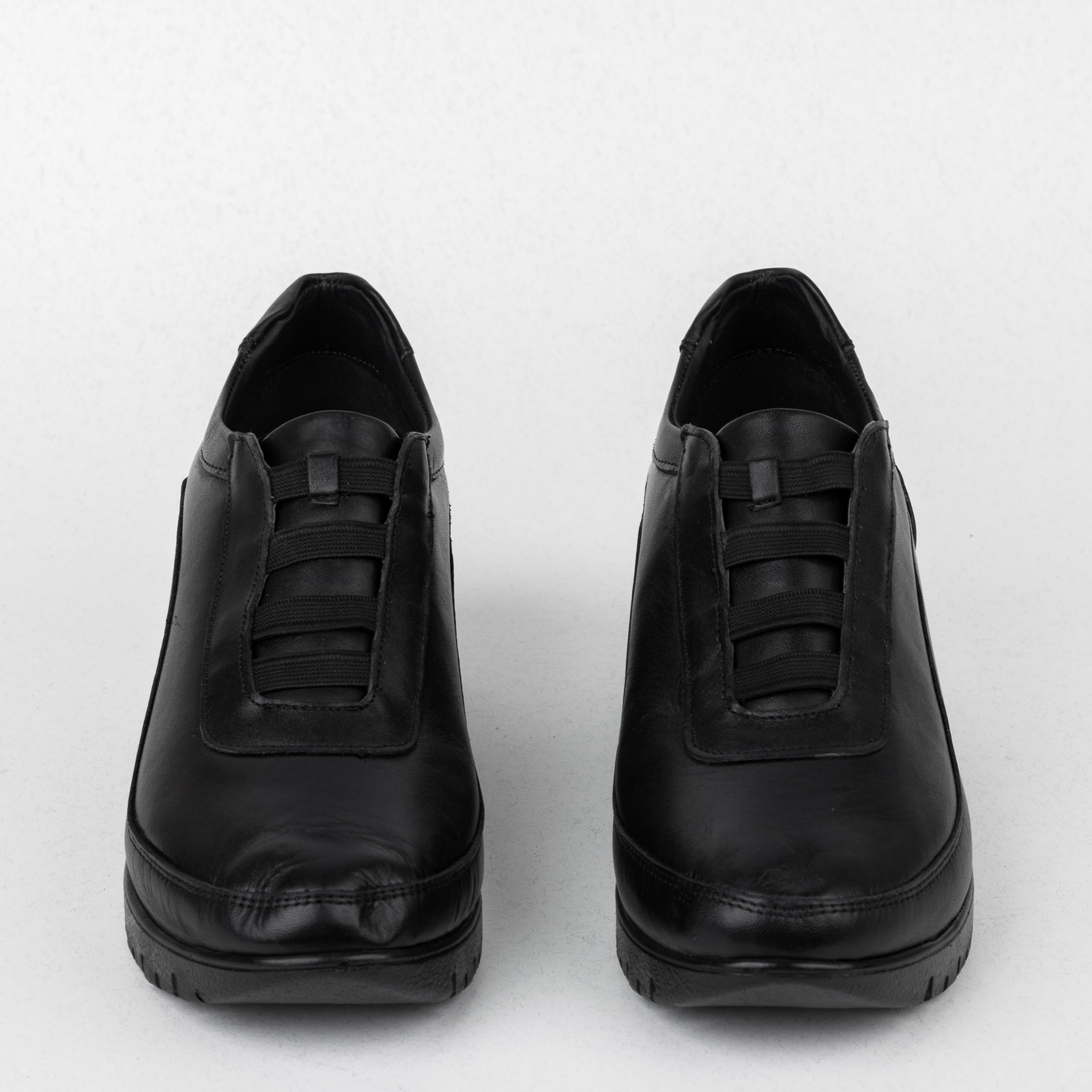 Kožne cipele B471 - CRNA