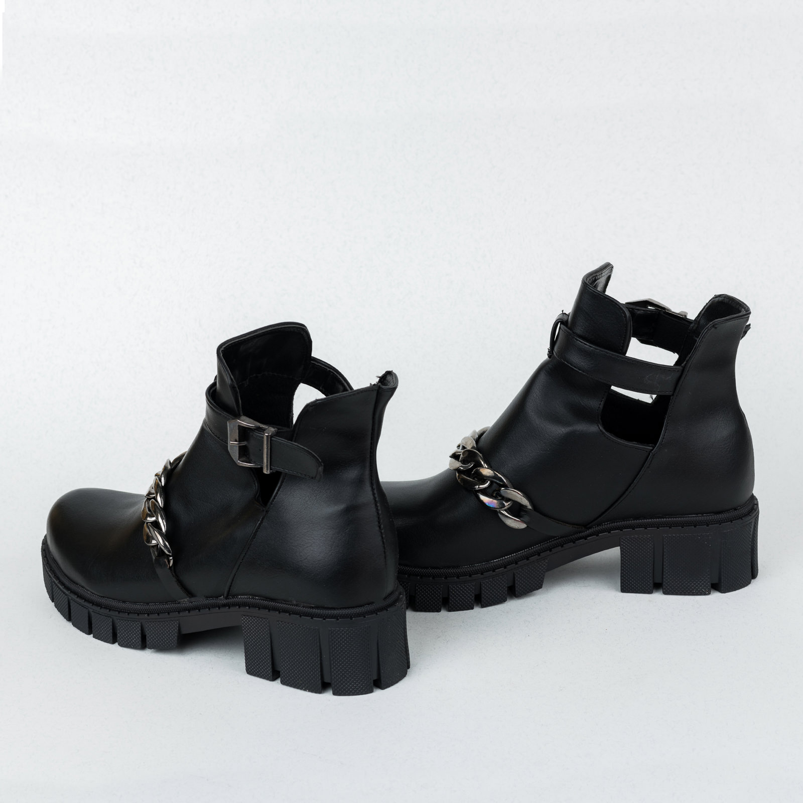 Women ankle boots B476 - BLACK