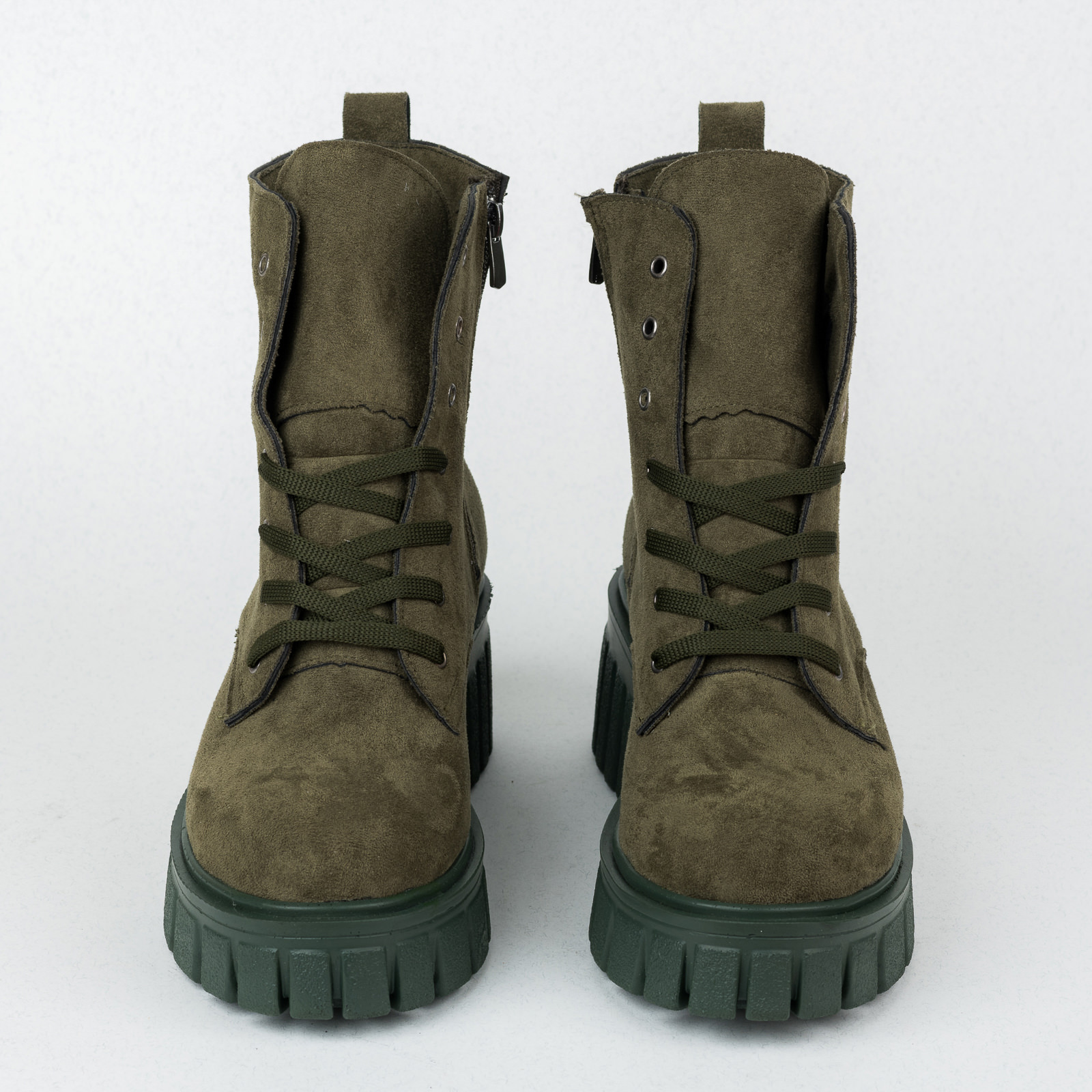 Women ankle boots B193 - DARK GREEN