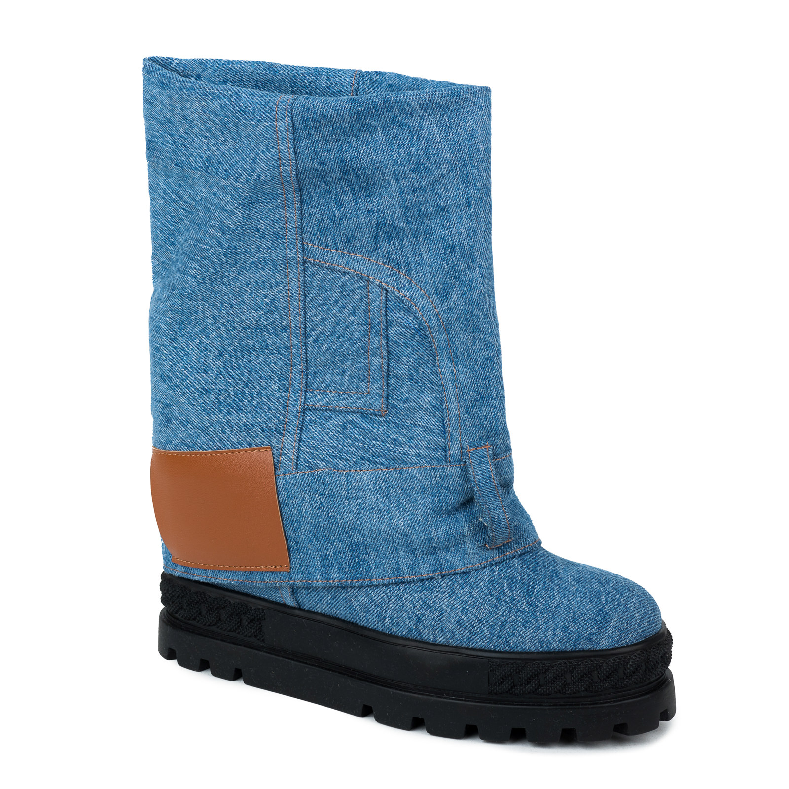 Women ankle boots B479 - BLUE