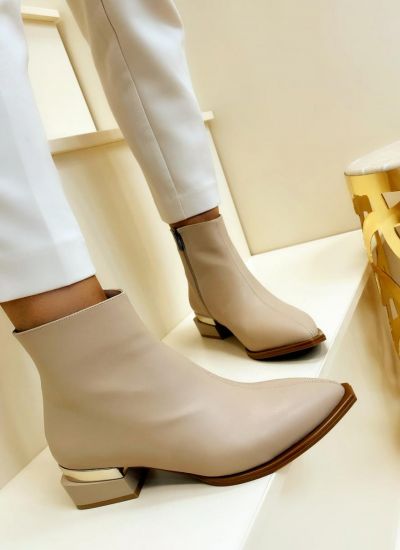 Women ankle boots CALLIE - BEIGE