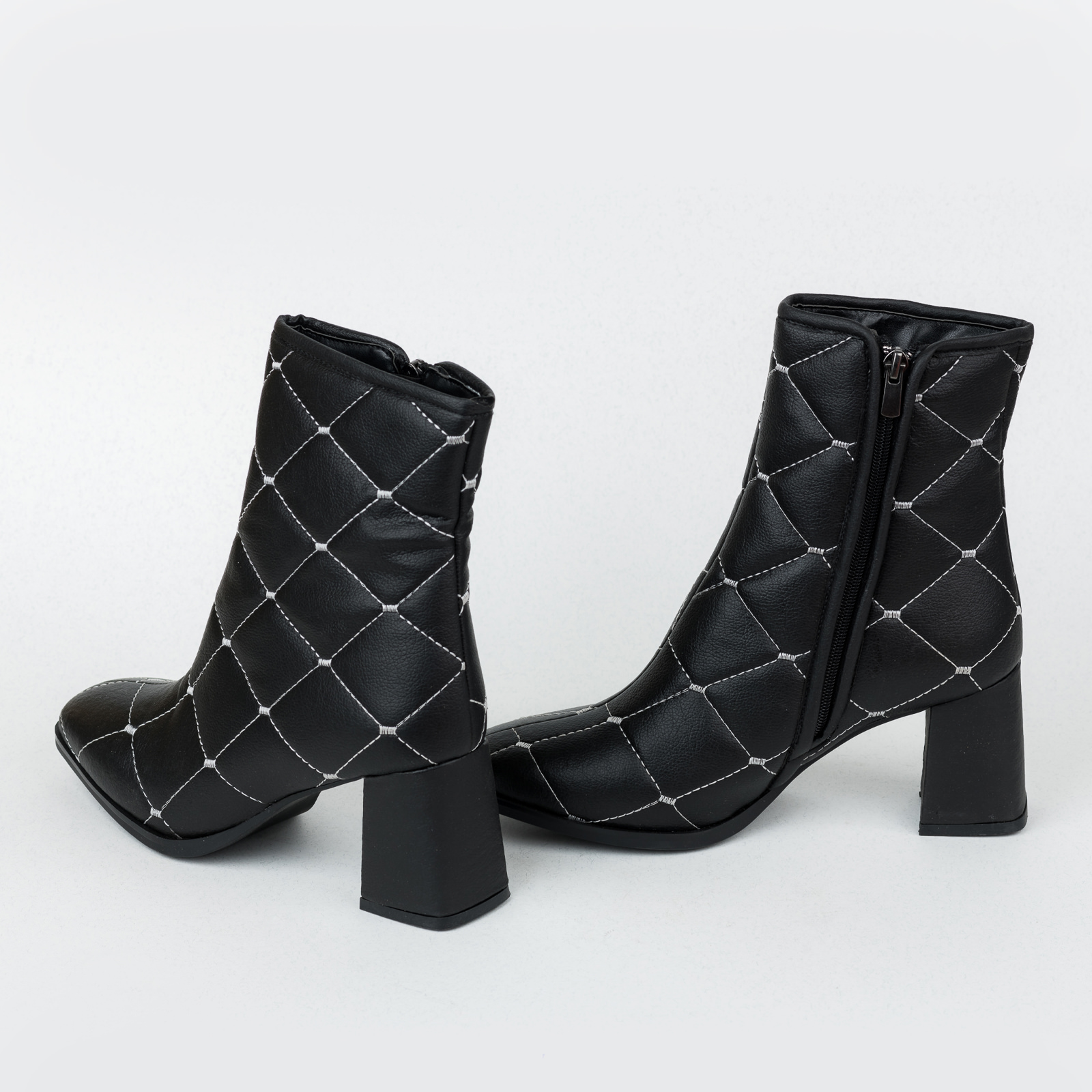 Women ankle boots B404 - BLACK