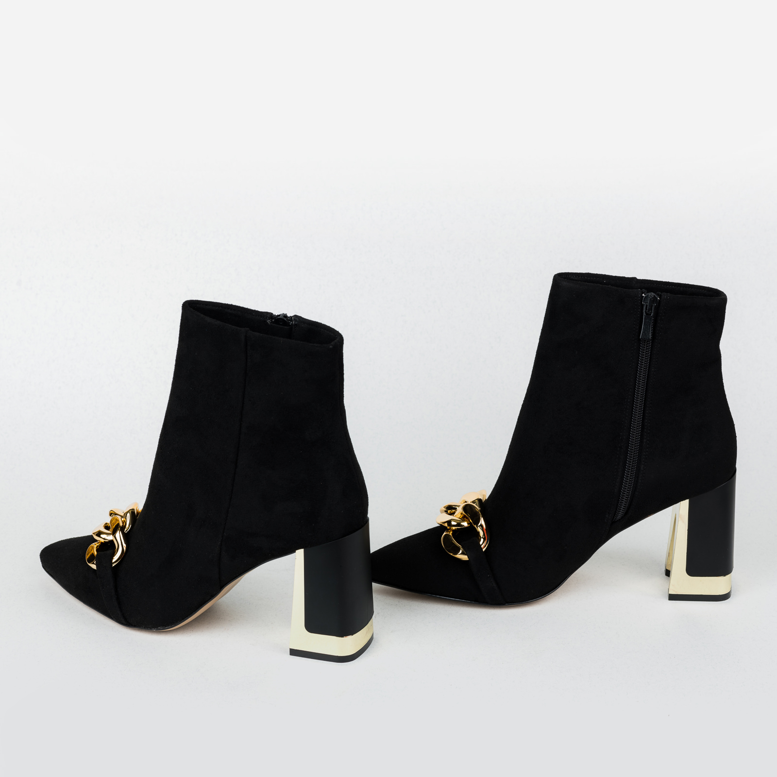 Women ankle boots B490 - BLACK