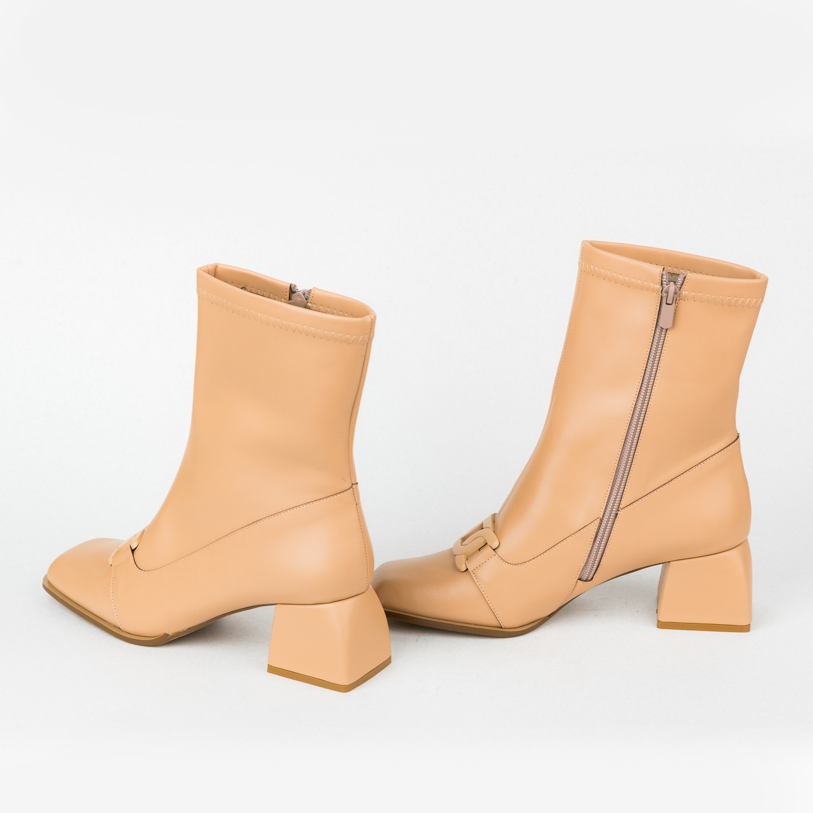Women ankle boots B496 - BEIGE