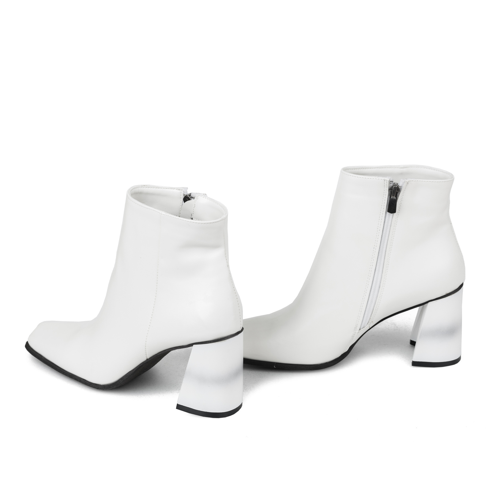 Women ankle boots B498 - WHITE