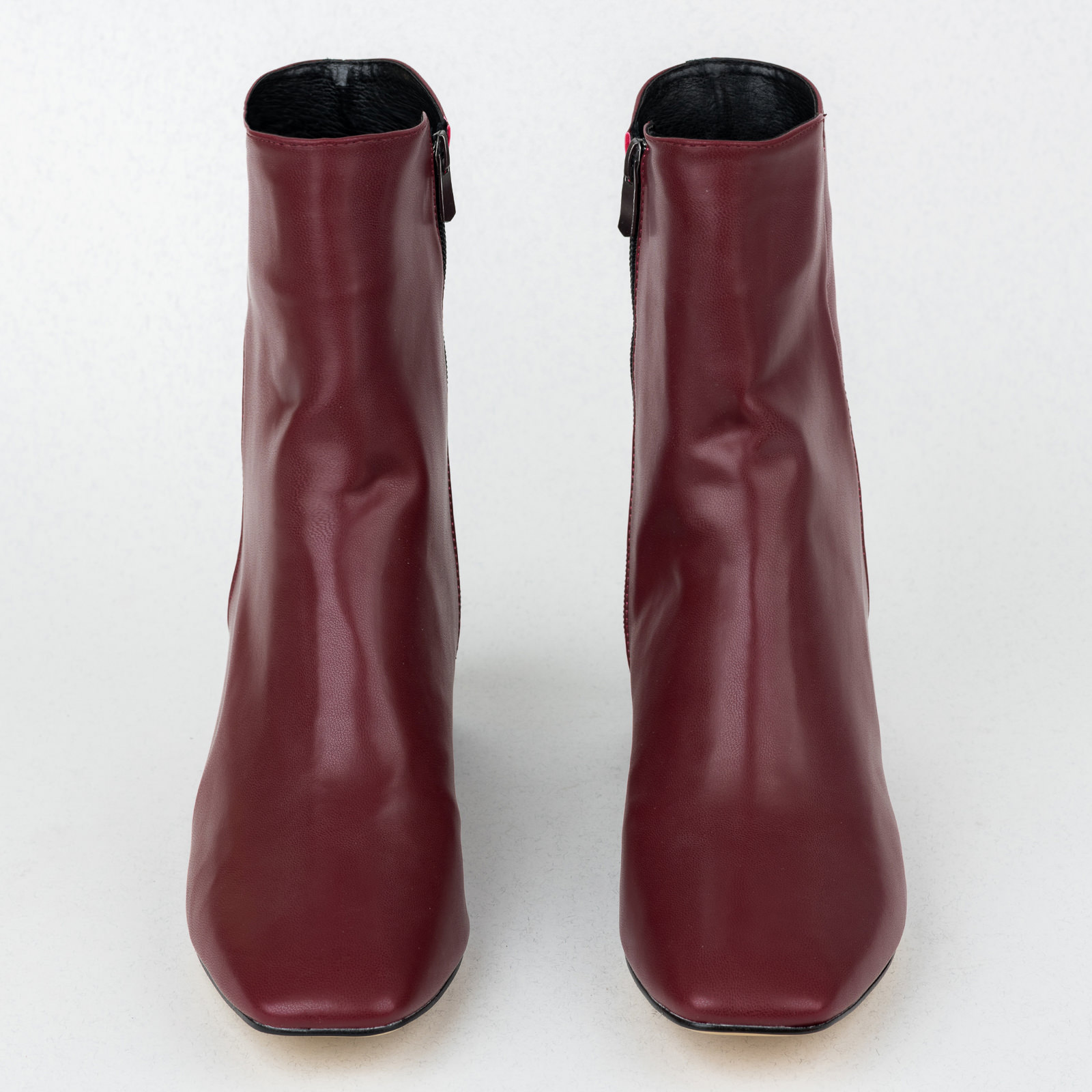 Women ankle boots B501 - WINE RED