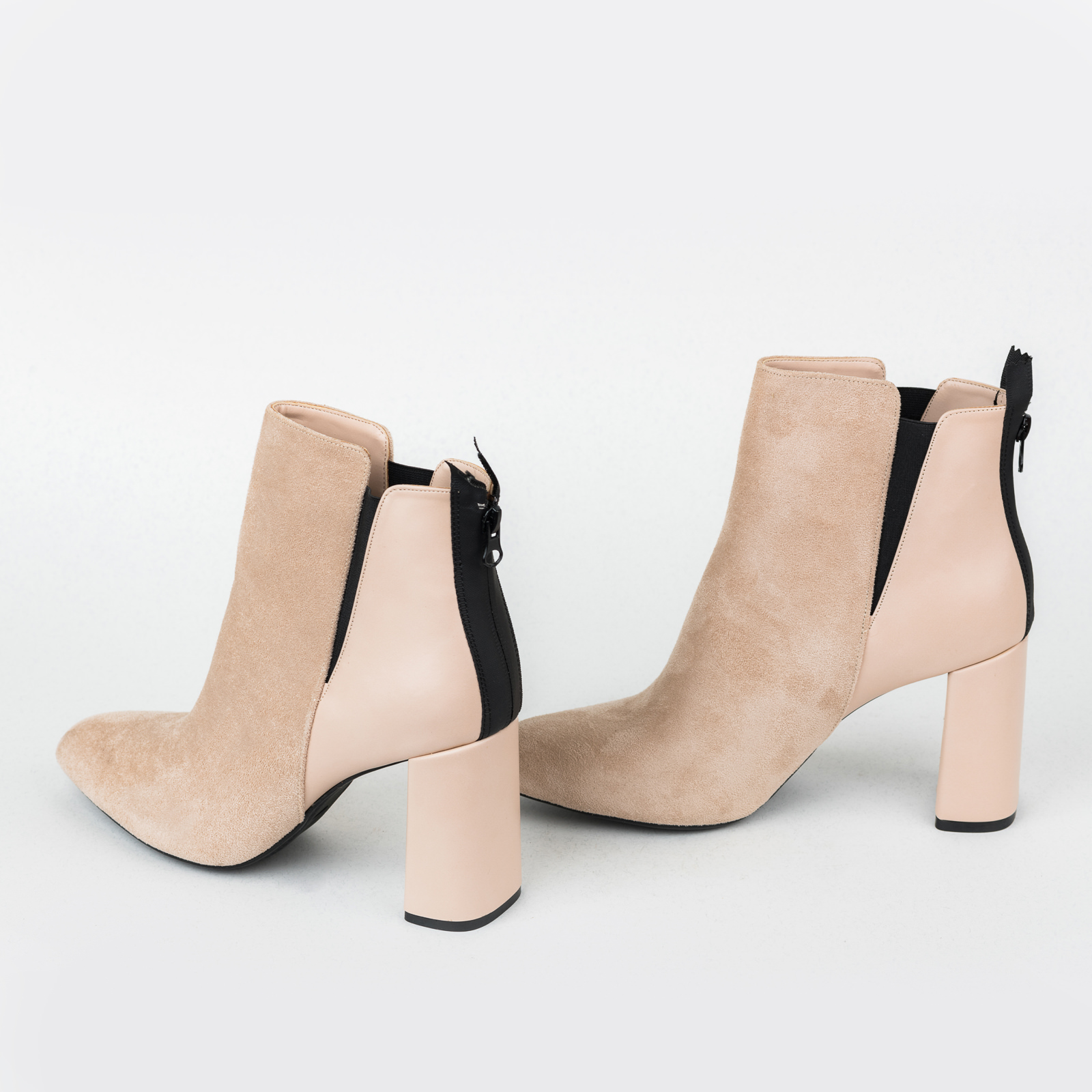 Women ankle boots B502 - BEIGE