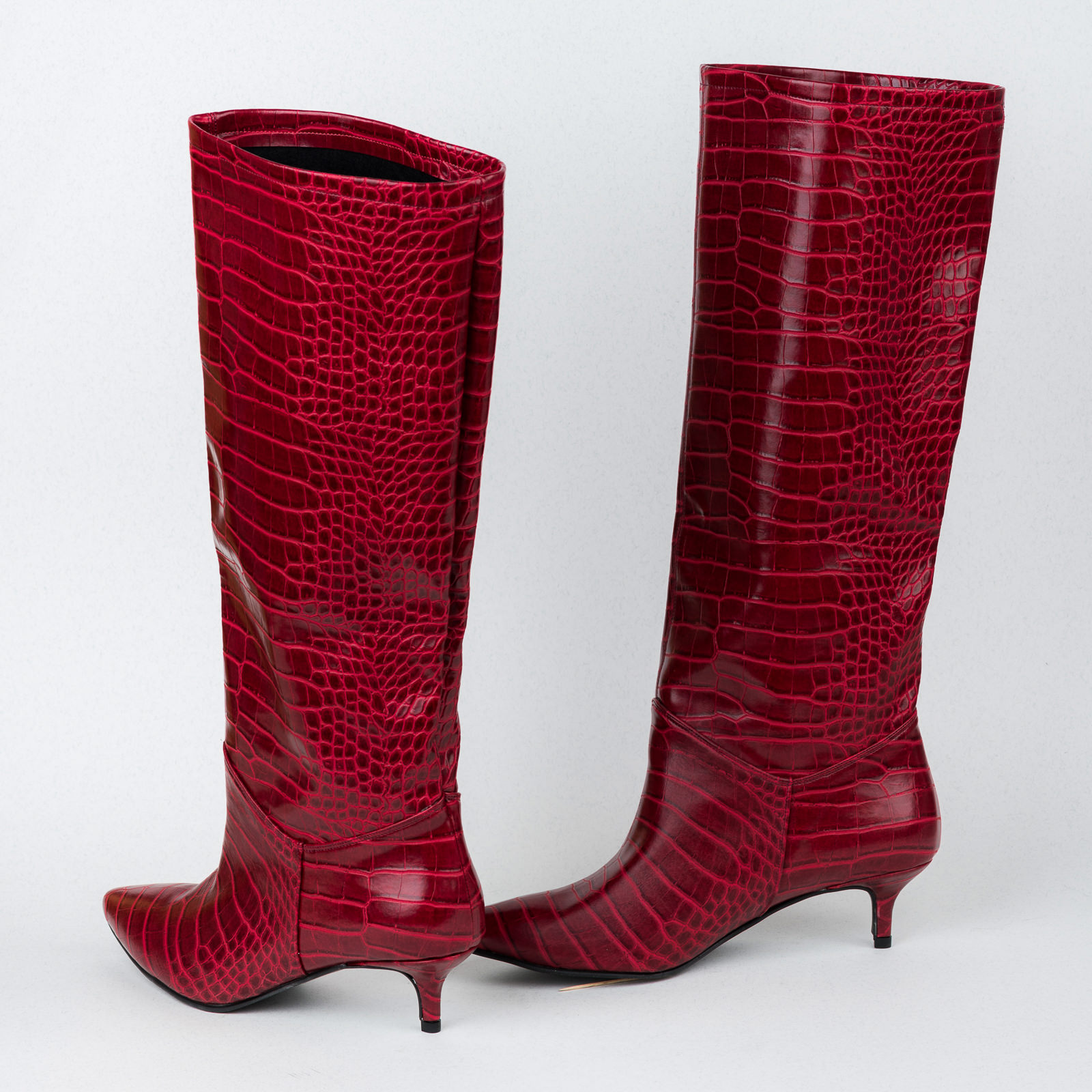 Women boots B506 - WINE RED