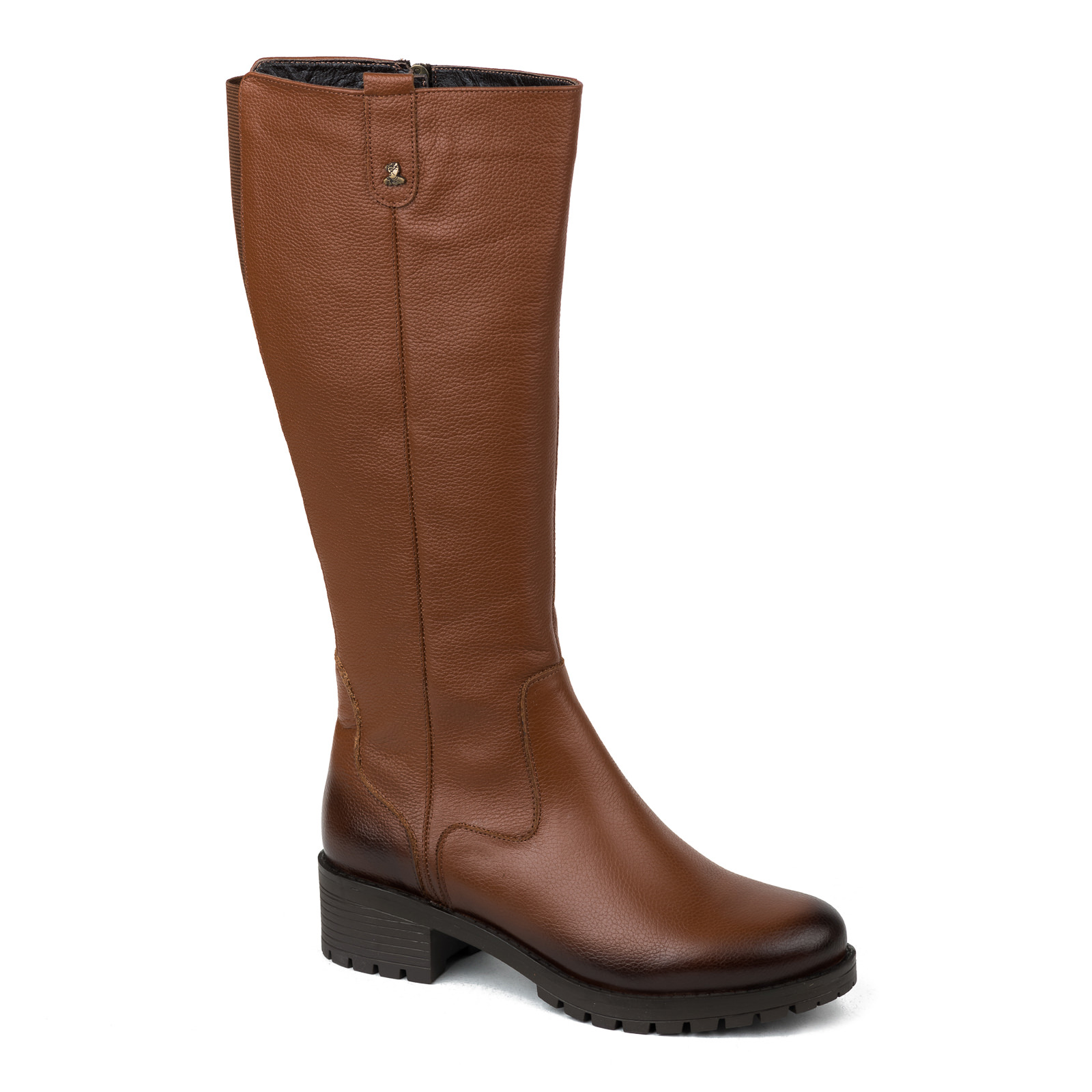 Leather boots B146 - CAMEL
