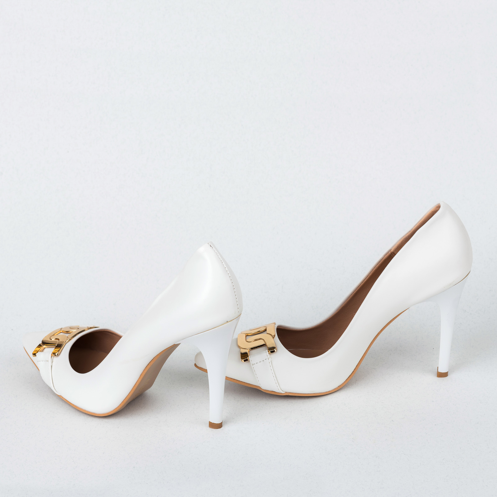 High-heels B516 - WHITE