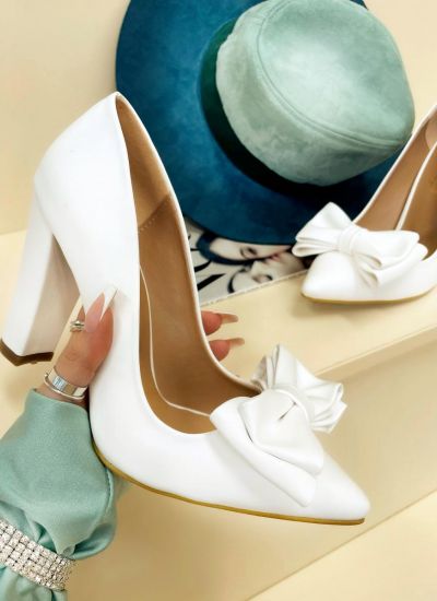 High-heels B517 - WHITE